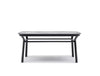 Grace Rectangular Table With Elegant Black Wooden Legs