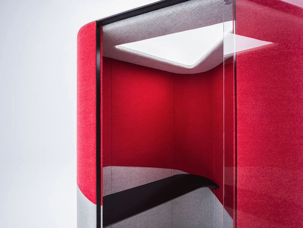 Hana Compact Acoustic Phone Booth Close Ceiling View