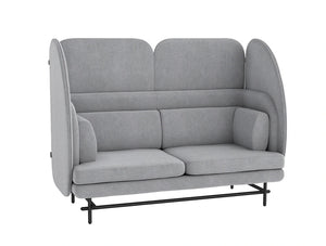 Home Super Comfy 2 Seater Sofa With Shield In Grey