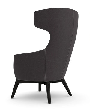 Ikon Lounge Chair Wooden 4 Leg Frame 5