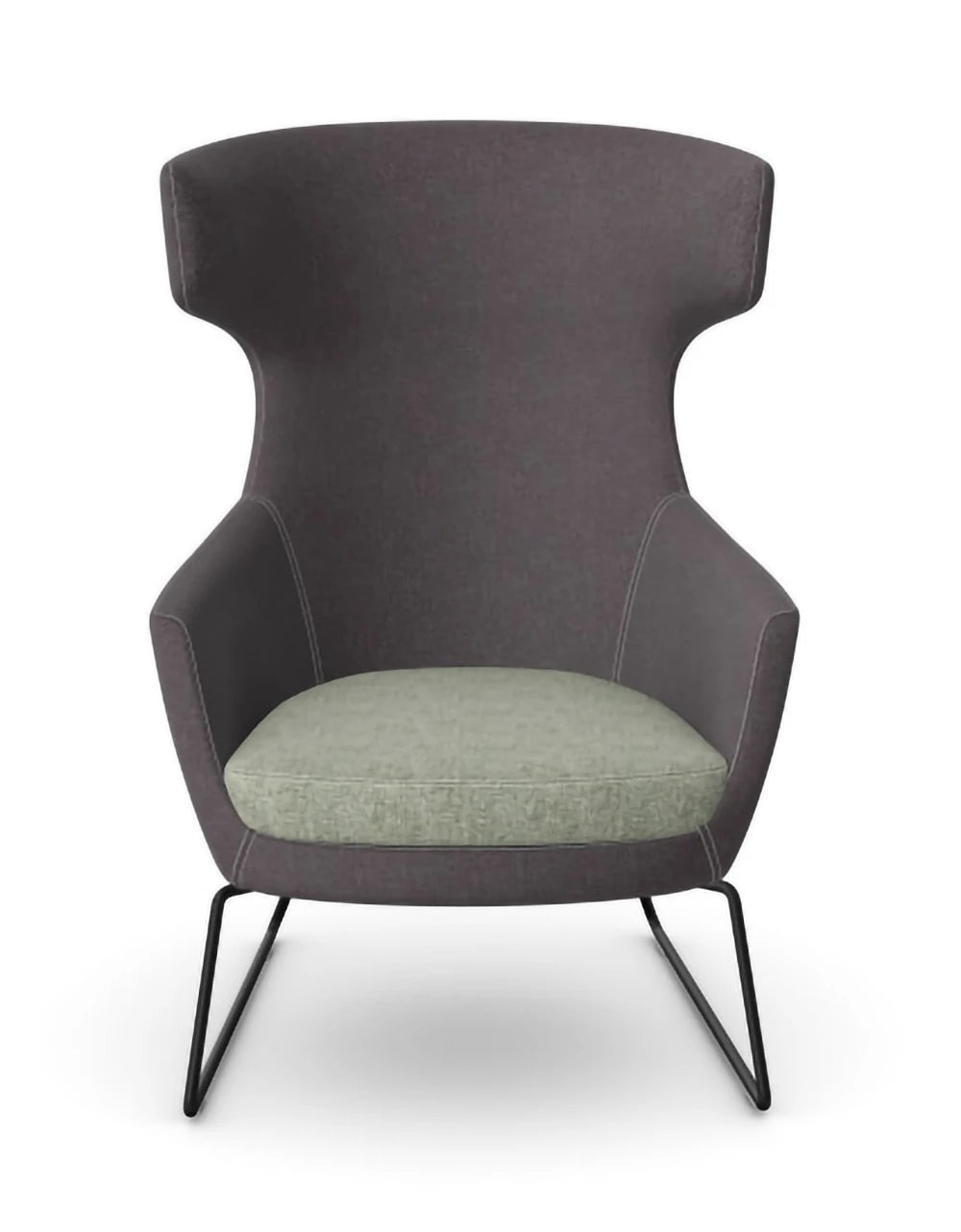 Ikon Lounge Chair With Skid Frame Base