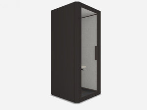 Mute Jetson S1 Phone Booth In Void Black With Stool 4