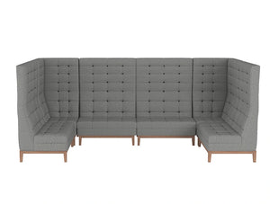 Jig Modular High Back Soft Seating Range In Grey 