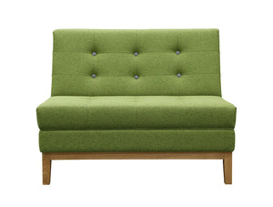 Jig Modular Low Back Soft Seating Straight Unit In Green