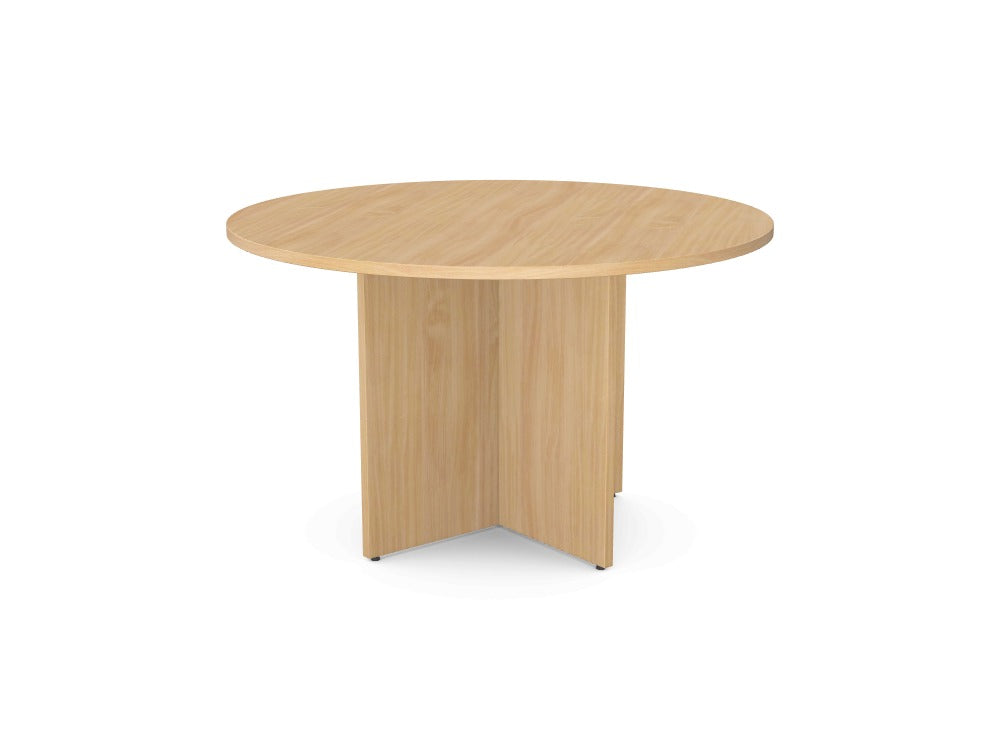 Custom Kito Round Meeting Table Panel Leg Base - Ref: EOHAK6