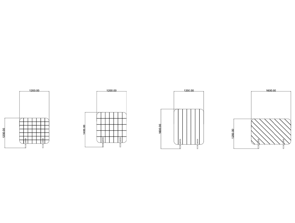 Koala Grid Freestanding Screen Dimensions