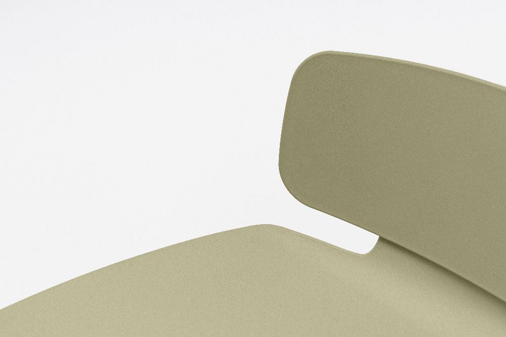 Lena Low Backrest Stool with Sled Base Detail