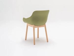 MDD Baltic Basic Shell Armchair with Wooden Base 7