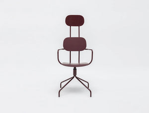MDD New School Chair with Headrest on Five Star Base with Castors 2
