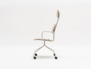 Mdd New School Chair With Headrest On Five Star Base With Castors 5