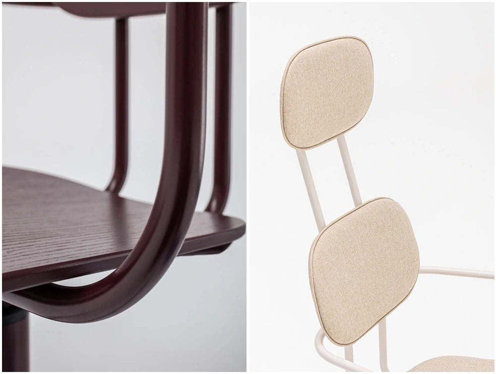 MDD New School Chair with Headrest on Five Star Base with Castors 8