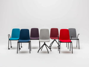Mdd Ulti Fabric Chair On Four Spoke Aluminum Base With Castors 2