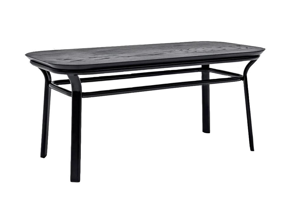 Mdd Grace Rectangular Coffee Table In Grey Wood Finish