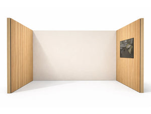 Media Ready Meeting Room with Vertical Wooden Slats