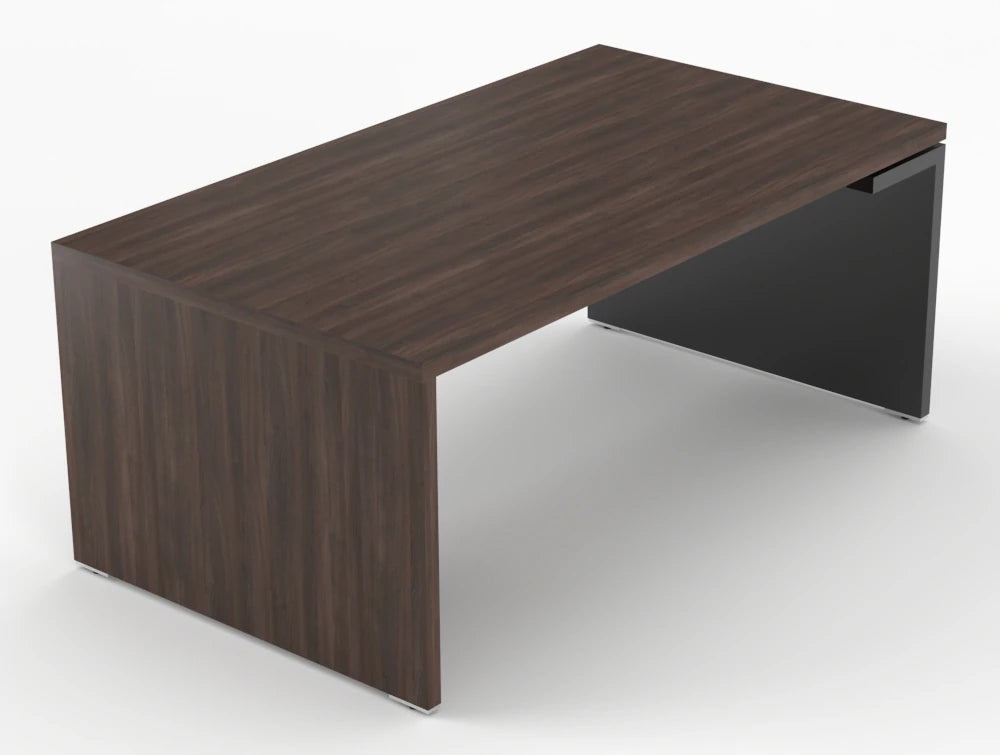 Mito Executive Desk Robinia Top Black Gloss Body 1800Mm Right