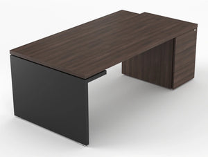 Mito Executive Desk With Side Storage Robinia Top Black Matt Body 2019Mm