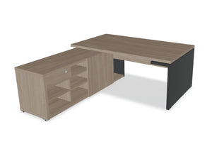 Mito Wooden Executive Desk with Side Storage