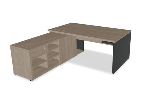 Mito Wooden Executive Desk with Side Storage