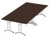 Morph Meeting Configuration 04 Rectangular In Dark Walnut Chrome M 04 Dw Chr