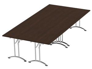 Morph Meeting Configuration 04 Rectangular In Dark Walnut Chrome M 04 Dw Chr