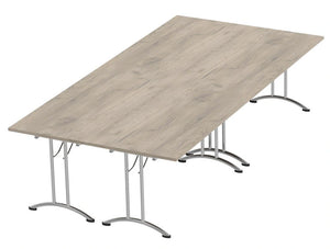 Morph Meeting Configuration 04 Rectangular In Grey Craft Oak Chrome M 04 Go Chr