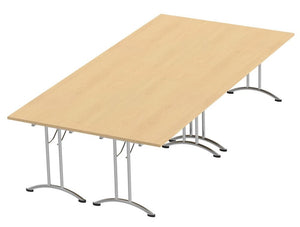 Morph Meeting Configuration 04 Rectangular In Light Beech Chrome M 04 Lb Chr