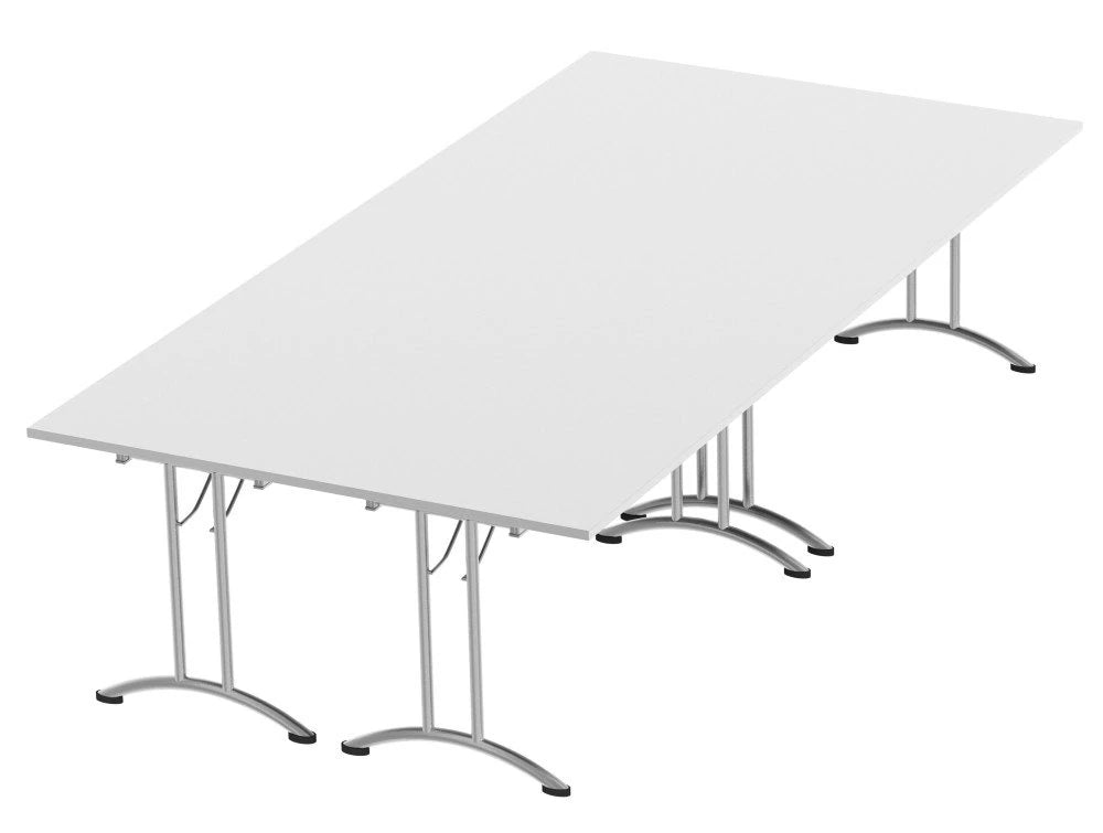 Morph Meeting Configuration 04 Rectangular In White Chrome M 04 Wh Chr