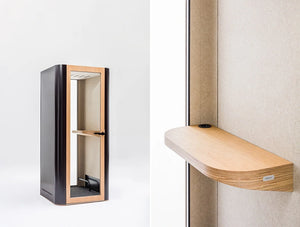 Mute Design Space S Soundproof Office Phone Booth With Wooden Table
