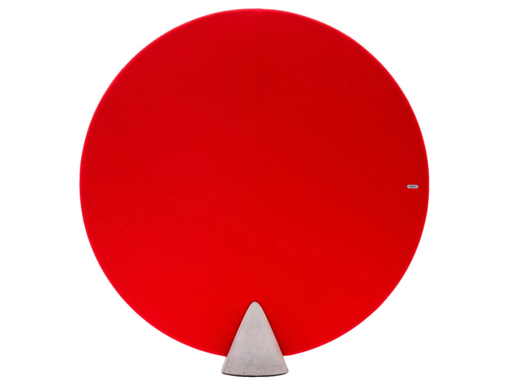 Mutedesign Cone Oval Freestanding Acoustic Panel In Red