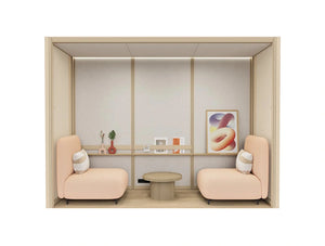 Mutedesign Omniroom Lounge 2 Person Open Meeting Pod 3X1 P2 V1 O
