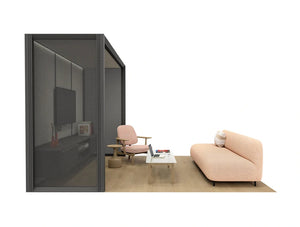 Mutedesign Omniroom Lounge 4 Person Open Meeting Pod 3X1 P4 V1 O