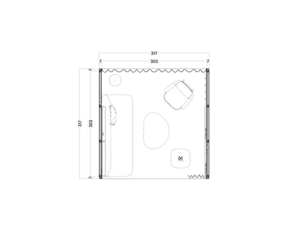 Mutedesign Omniroom Lounge 5 Person Open Meeting Pod Dimensions
