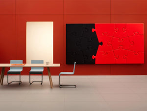 Mutedesign Puzzle Acoustic Panels Black And Red