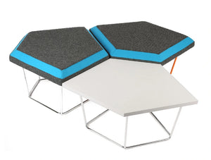 Nest Soft Seating With Coffee Table And Blue Seats