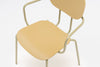 New School High Back Chair on 4 Legged Metal Frame Detail 5