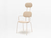 New School High Back Chair on 4 Legged Metal Frame