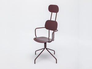 New School High Backrest Chair on 4 Star Base
