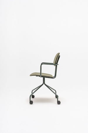 New School Low Back Chair with 4 Star Base on Castors 3