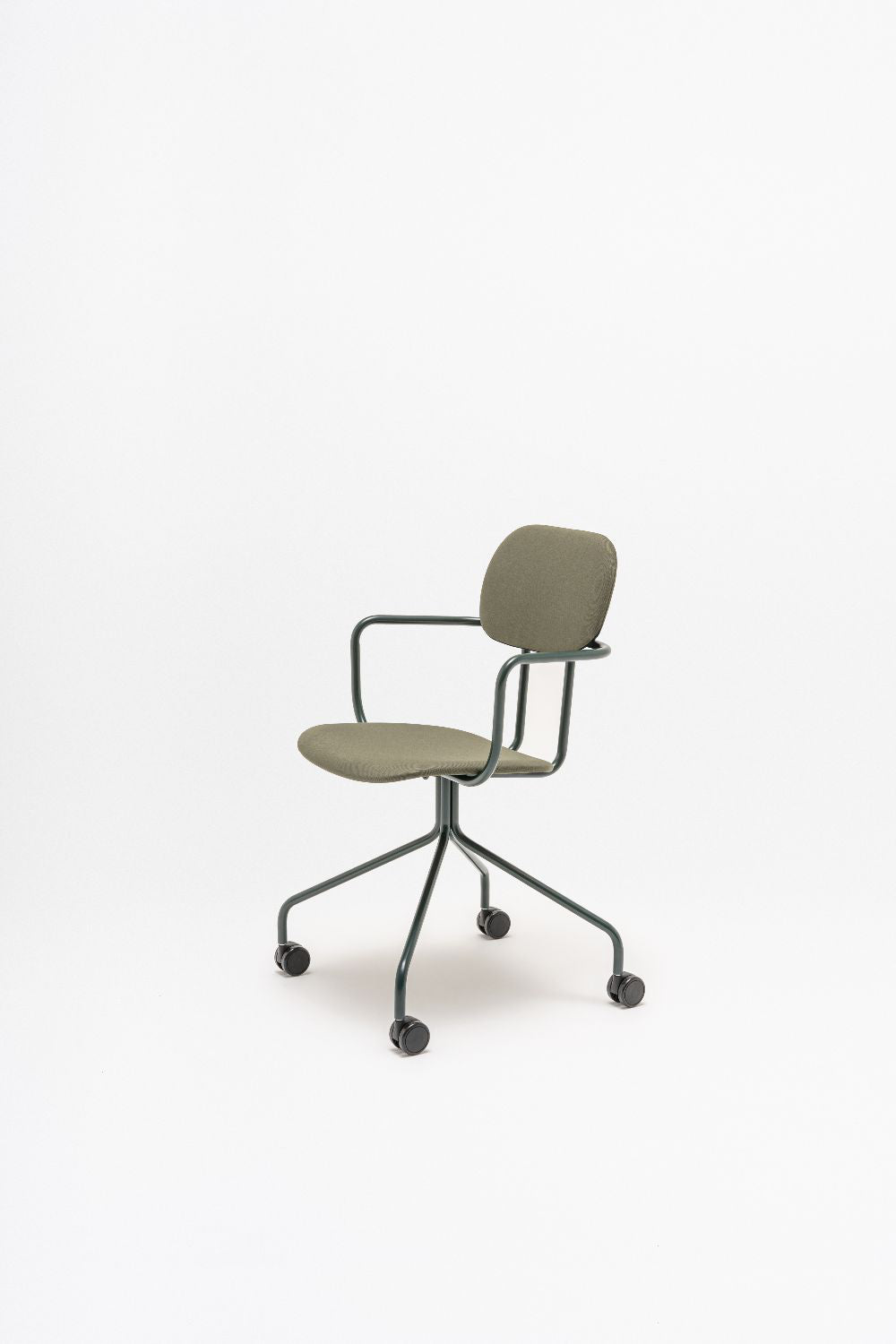 New School Low Back Chair with 4 Star Base on Castors