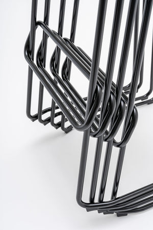 New School Stool with Sled Base Stacked Detail