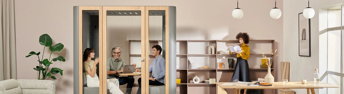 Office Meeting Pod With Colleagues