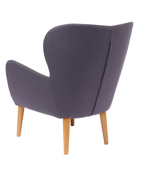 Pause Lounge Armchair With Wooden Frame 3