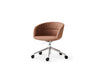 Paxt Aluminium Tub Chair in 5 Star Base with Castors 2