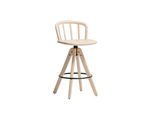 Pedrali Nym Wooden Stool With Footrest 3
