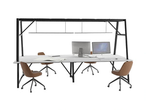 Relic Cloud Outdoor Themed Meeting Room Table With Monitors And Lights