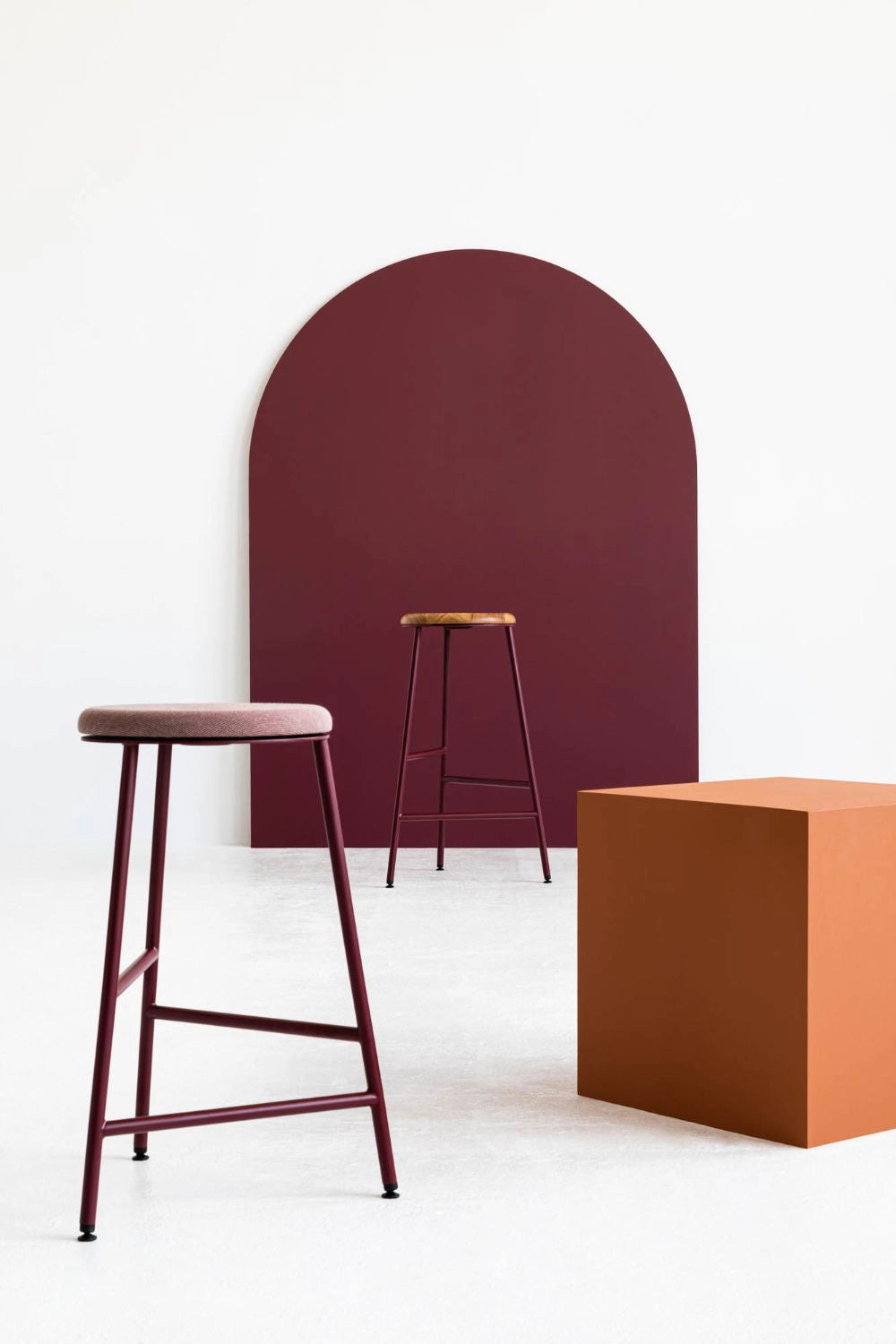 Rotor Upholstered and Wooden Bar Stools 5