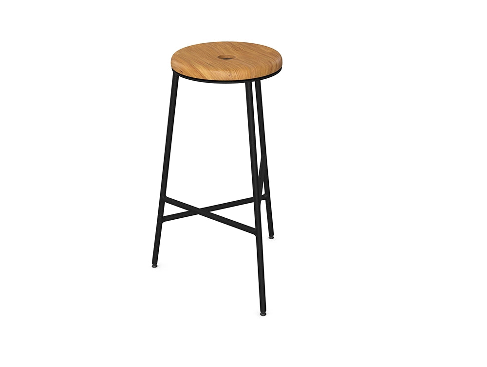 Rotor Wooden Bar Stool