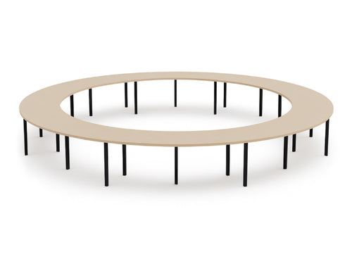 Round Shaped Meeting Room Table with Wide Centre Space