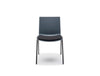 Shila A Frame Conference Chair On Castors With Black Legs And Black Cushion