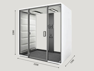 Smart Office Hush Free Access M Acoustic Closed Meeting Pod Dimensions